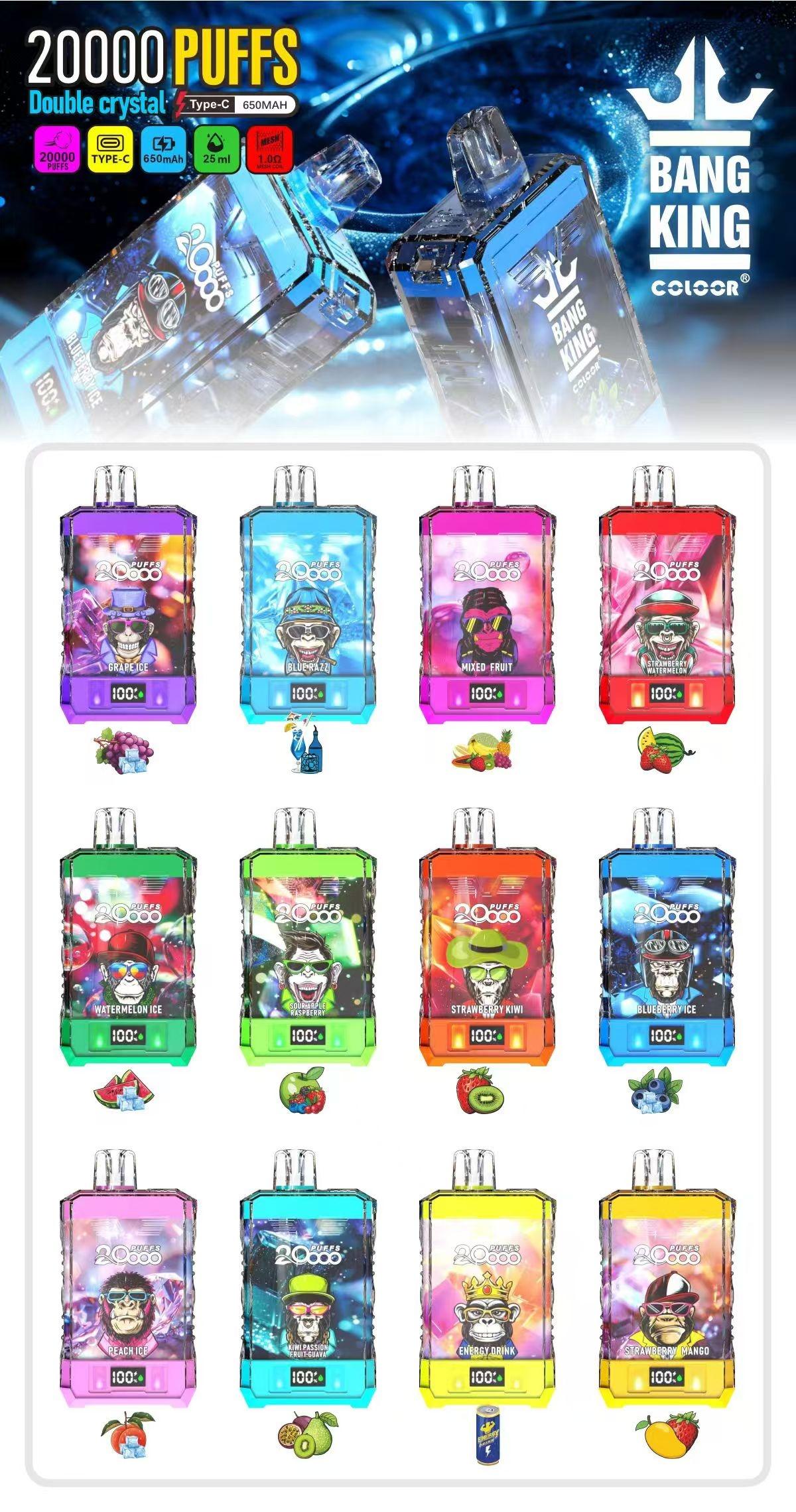Bang King 20000 Puffs Disposable Vape flavors