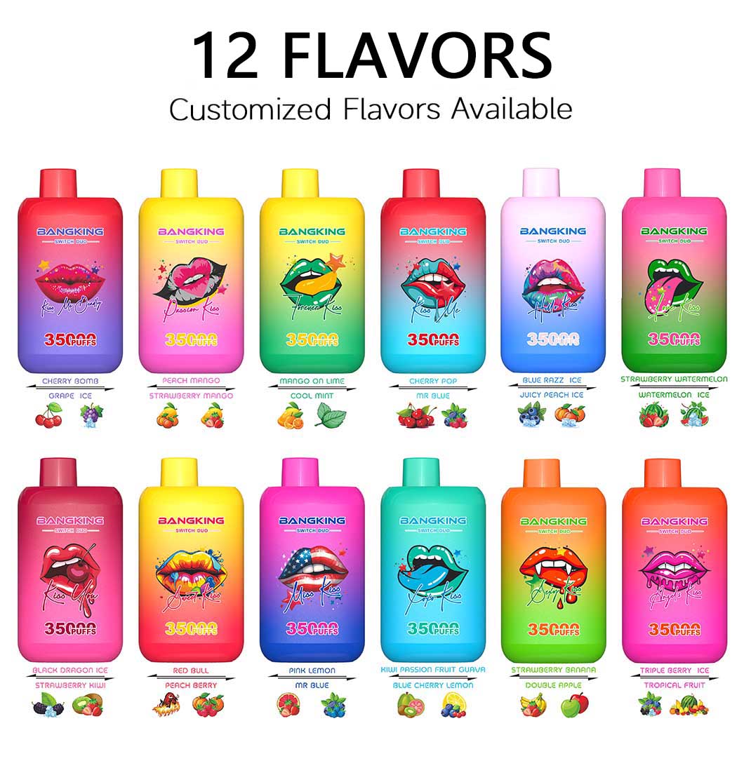 Bang King 35K Puffs Switch Duo Disposable 2 in 1 Dual Flavors Vape Flavors 