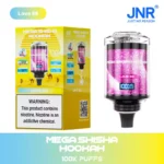 JNR Mega Shisha Hookah 100K Puffs Disposable Vape 60ml 2% 5% Nicotine Smart Screen - obrazek 3