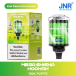JNR Mega Shisha Hookah 100K Puffs Disposable Vape 60ml 2% 5% Nicotine Smart Screen - obrazek 4