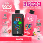 Bang 36K Puffs Adjustable Ice Smart Full Screen Disposable Vape 36ml 0-5% Nicotine