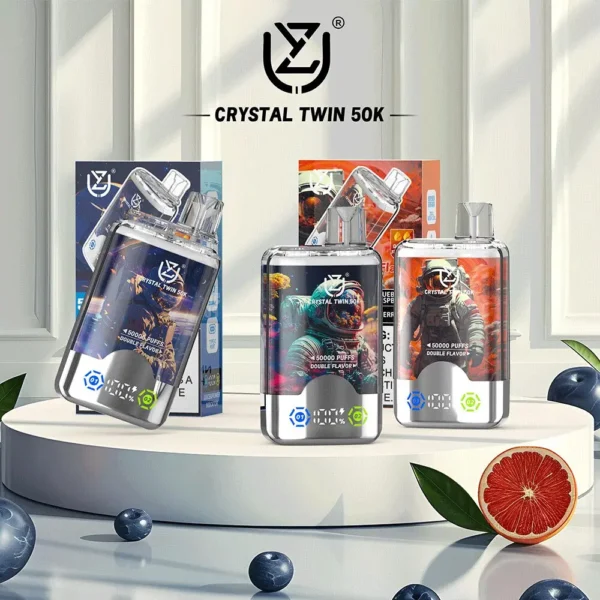 Uzy Crystal Twin 50000 Puffs Doppelgeschmack Einweg Vape