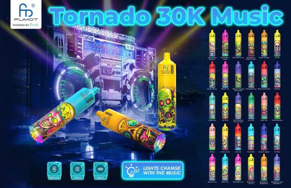 Fumot Randm Tornado 30000 Puffs Music Disposable Vape Flavors