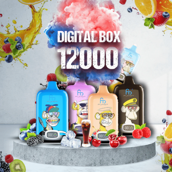 Fumot Randm Digital Box 12000 Puffs Vape 20ml 0-5% Display a LED in nicotina