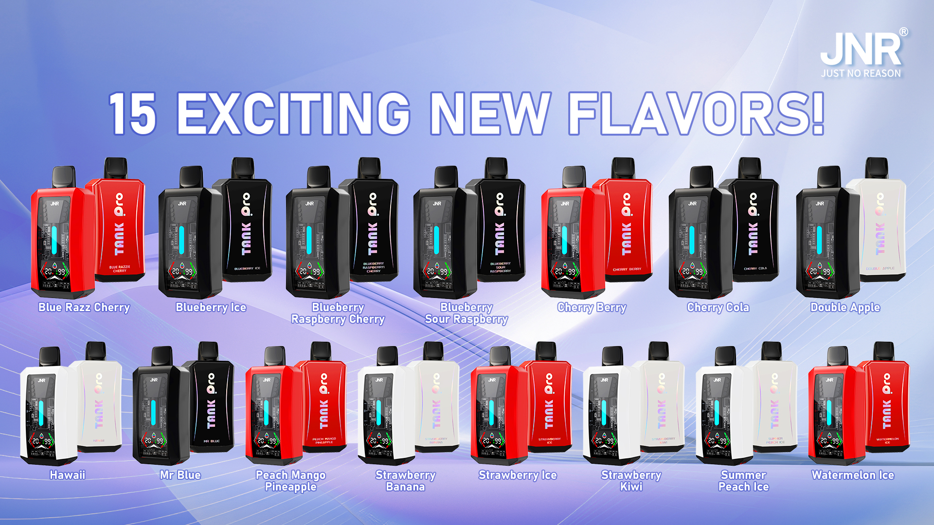 JNR Tank Pro 33000 Puffs Disposable Vape Flavors