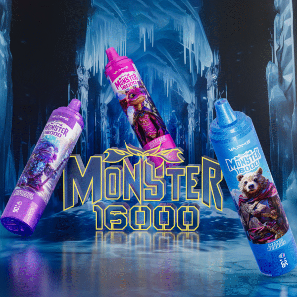 Vapme Monster 16000 Puffs Wegwerp Vape 26ml 2% 5% Nicotine Type-C Opladen