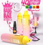 Bang Blaze Shisha 40000 パフ 使い捨て Vape 40ml 0-5% ニコチン Type-C 充電式
