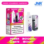 JNR Power Mate 30000 Puffs Disposable Vape 19ml 2%-5% Nicotine Smart Screen - 画像 (4)