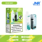 JNR Power Mate 30000 Puffs Disposable Vape 19ml 2%-5% Nicotine Smart Screen - 画像 (3)