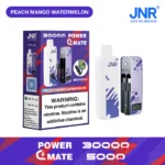 JNR Power Mate 30000 Puffs Disposable Vape 19ml 2%-5% Nicotine Smart Screen - 画像 (2)