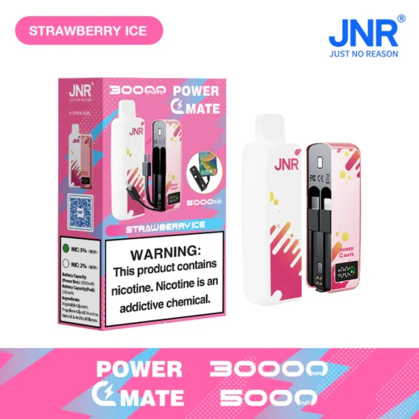 JNR Power Mate 30000 Puffs Disposable Vape 19ml 2%-5% Nicotine Smart Screen
