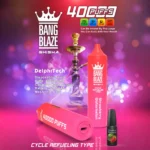 Bang Blaze Shisha 40000 Puffs Disposable Vape 40ml 0-5% Nicotine Type-C Rechargeable - 画像 (2)