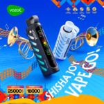 Vozol Gear Shisha 25000 パフ 使い捨て Vape 25ml 5% ニコチン Type-C Recharge