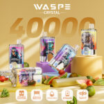 WASPE Crystal 40000 パフ ダブル フレーバー 使い捨て Vape 32ml 0-5% ニコチン
