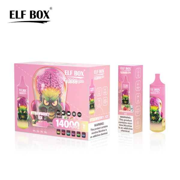 ELF BOX RGB 14000 Pro Puffs Disposable Vape 25ml 0-5% Nicotine LED Display