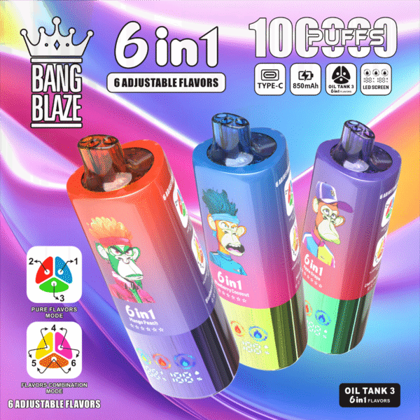 Bang Blaze 6 in 1 Flavors 100K Puffs Disposable Vape main img