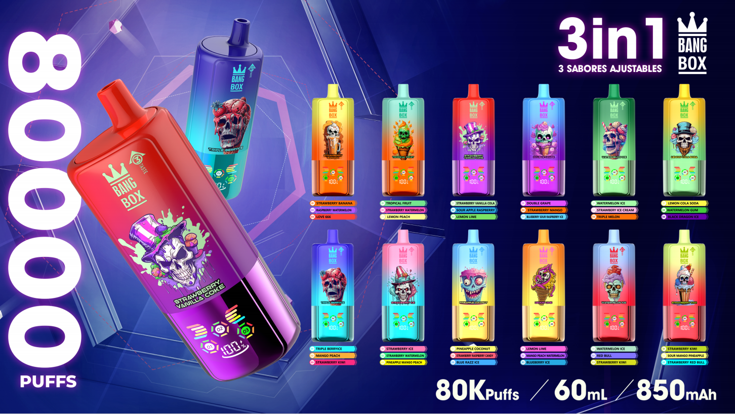 Bang Box 80000 Puffs Triple Sabores Sabores de Vape Desechables