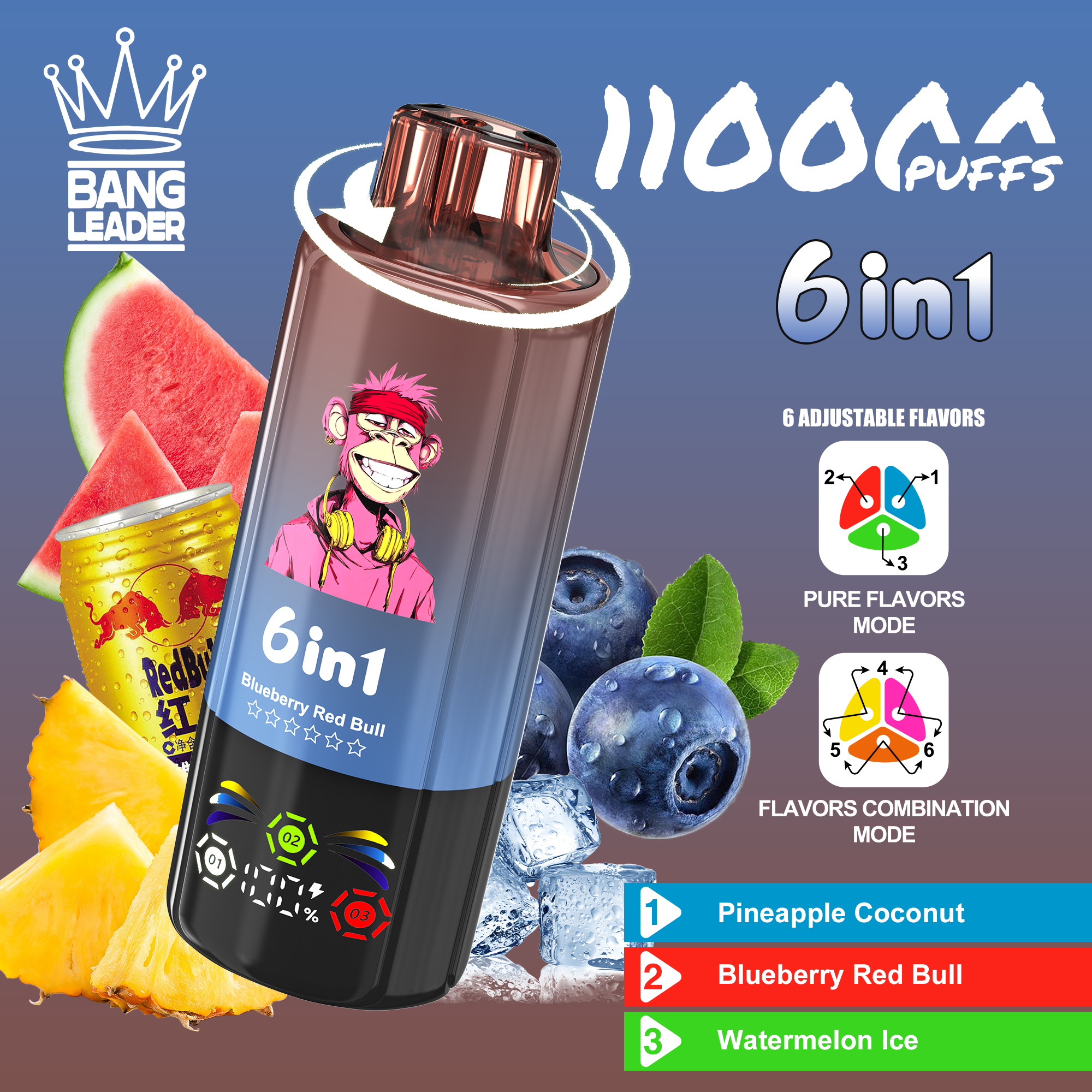 elfbar nachfüll pod läuft aus Bang King 85000 3-in-1 Triple-Flavor Vape main image 1