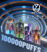 Uzy Crystal 4 en 1 saveurs 100k Puffs Vape jetable 56ml