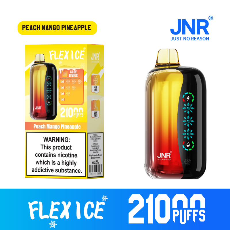 Jnr Flex Ice 21000 Puffs Wegwerp Vape Perzik Mango Ananas