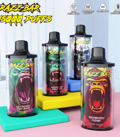 Razz bar 15000 Puffs Disposable Vape 26ml E-liquid 2% 5% Nicotine main