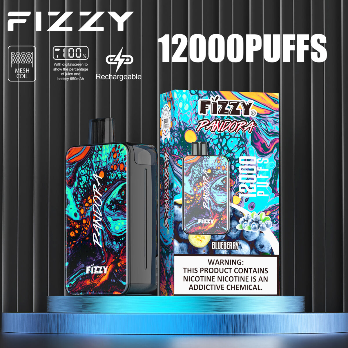 FIZZY Pandora 12000 Puffs Vape