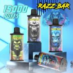 Razz Bar 15000 Puffs Disposable Vape 26ml E-Liquid 2% 5% Nikotin