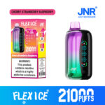 JNR Flex Ice 21000 パフ 使い捨て Vape チェリー ストロベリー ラズベリー