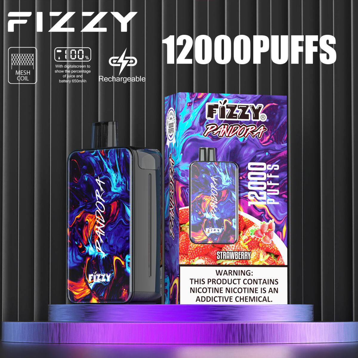 FIZZY Pandora 12000 Puffs Vape