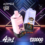 Airmez Fox 120K パフ 4 in 1 フレーバー 使い捨て Vape 60ml E-Liquid 2% ニコチン
