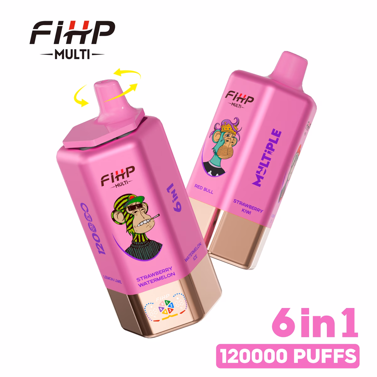 FIHP 120K Puffs Disposable Vape 6 IN 1 Flavors 01