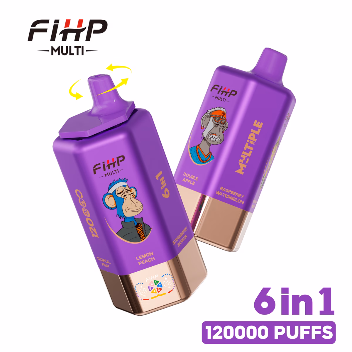 FIHP 120K Puffs Disposable Vape 6 IN 1 Flavors 03