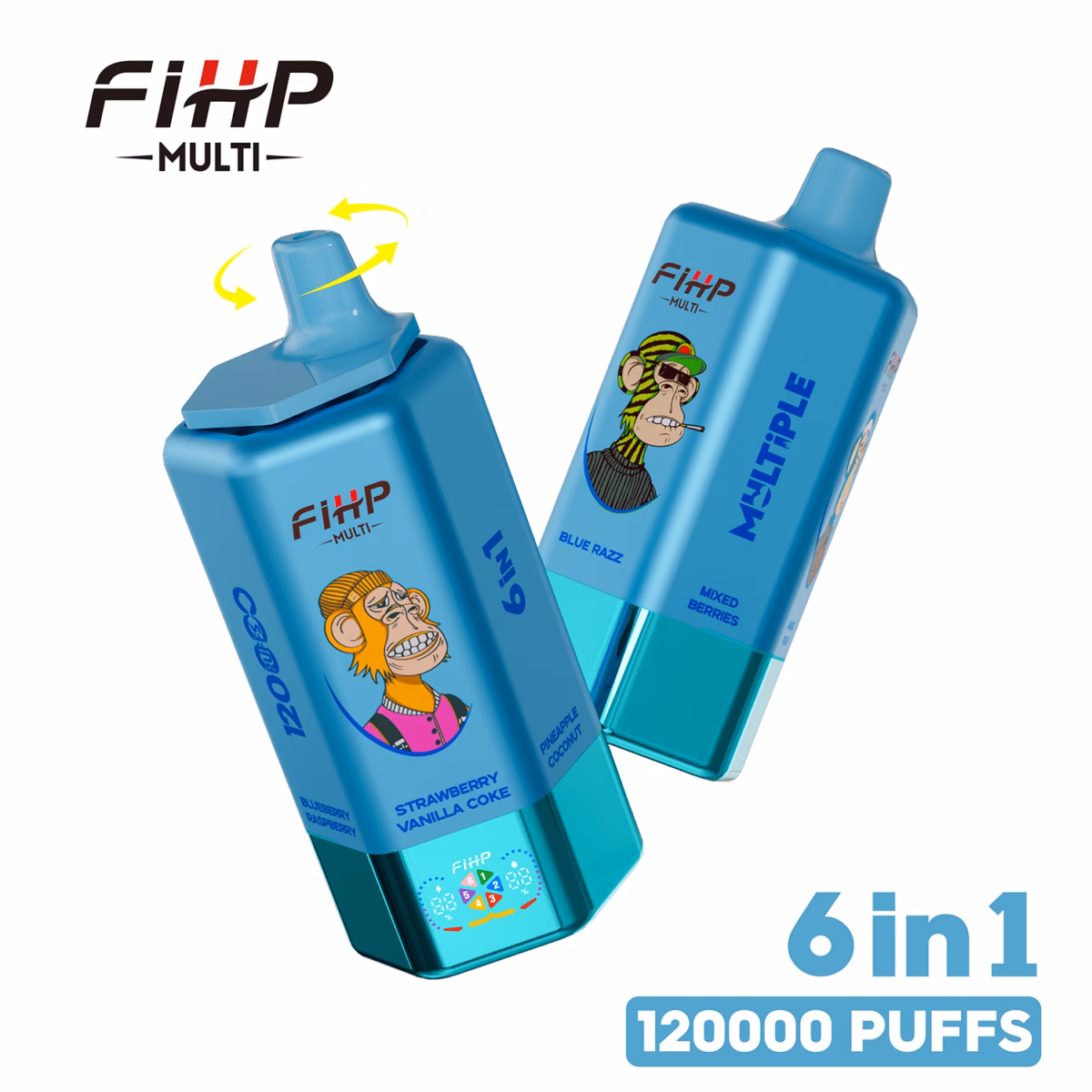 FIHP 120K Puffs Disposable Vape 6 IN 1 Flavors 02