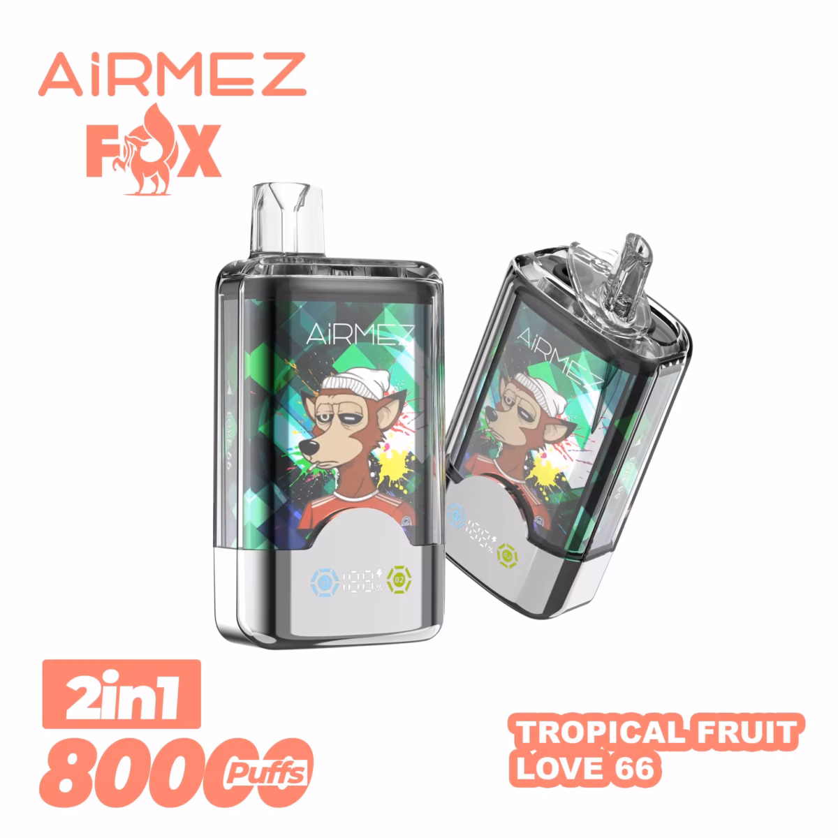 vapeenjoy airmez 2-in-1 80000 puffs Disposable vape tropical-fruit-love-66