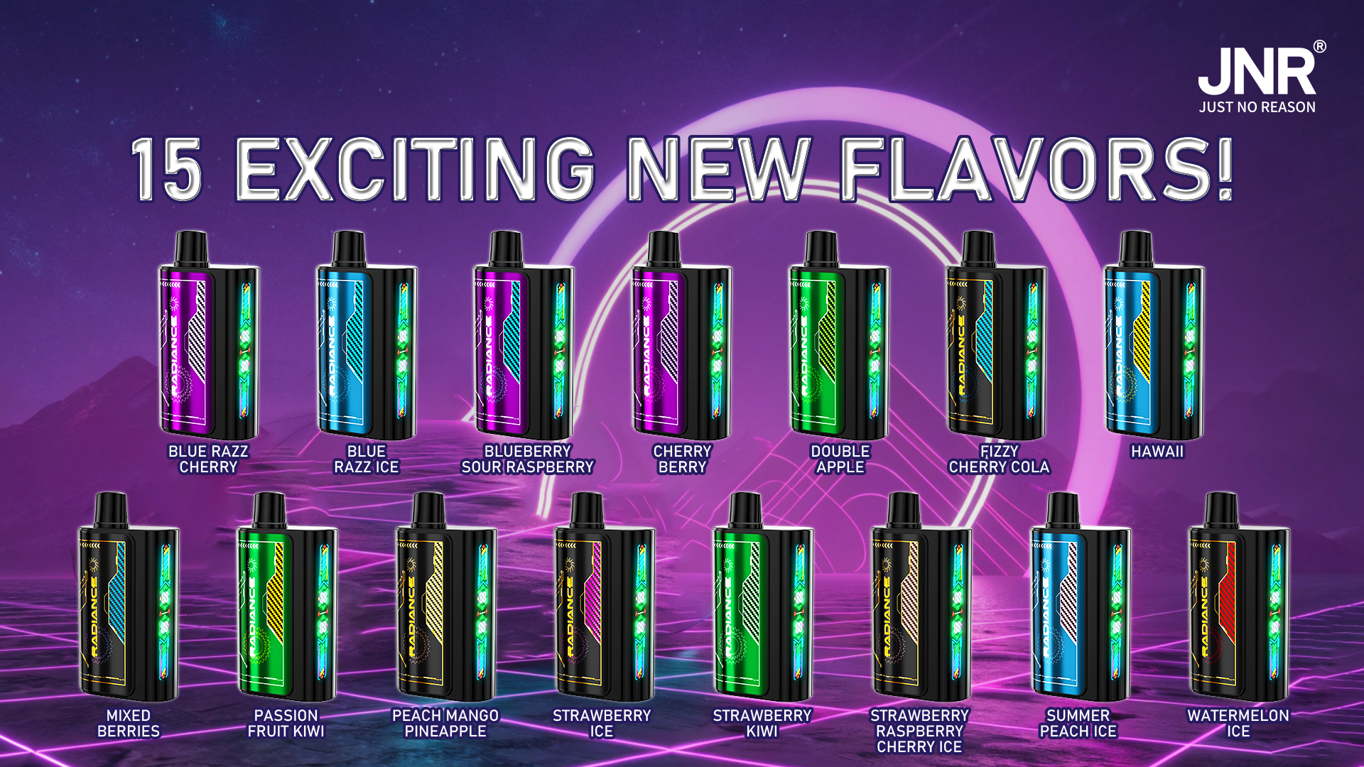 JNR Radiance 31000 Puffs Disposable Vape Flavors