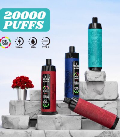 ALFAKH Crown Bar 20000 Puffs Disposable Vape 20mL E-liquid 0-5% Nicotine