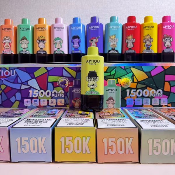Waspe Aiviou 150k Puffs 6 in 1 使い捨て Vape | 長持ちする低ニコチン装置